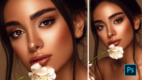 Professional portrait retouching